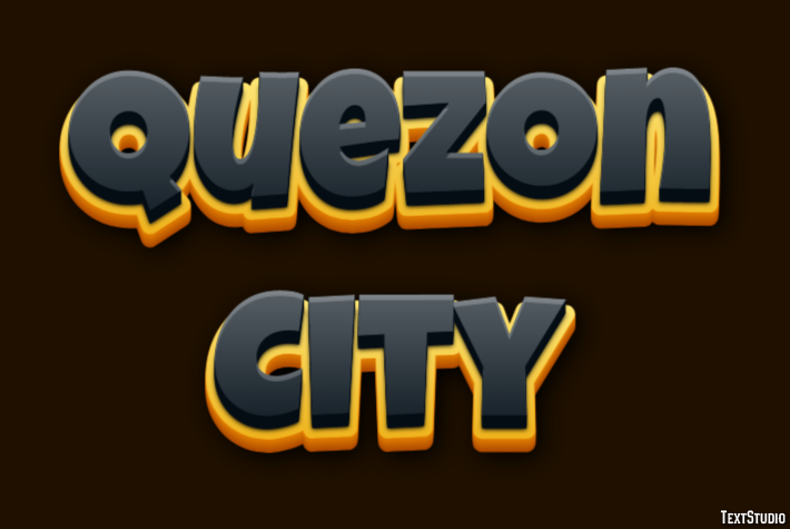 Quezon City Effetto testo