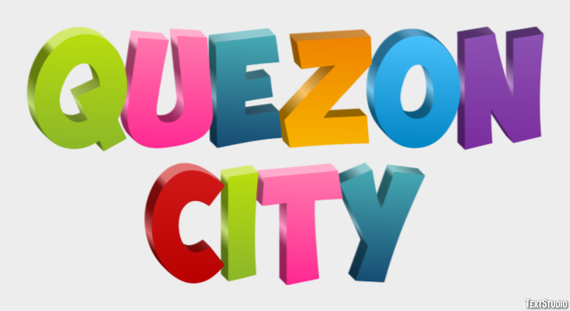 Quezon City Tekst Effect