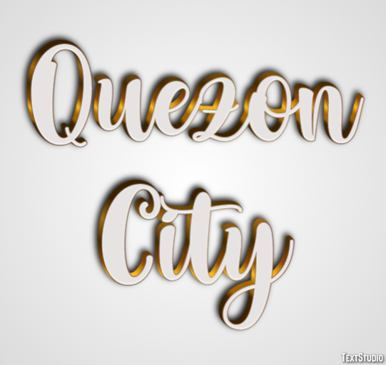 Quezon City Effetto testo
