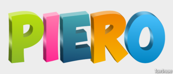 Piero Texteffekt