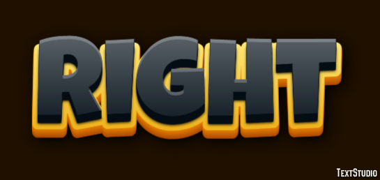 Right Texteffekt