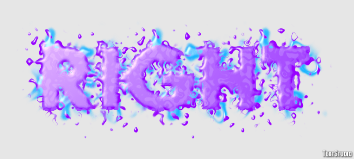 Right Text Effect