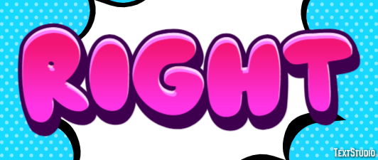 Right Text Effect