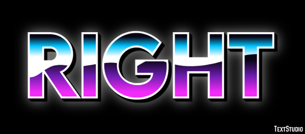 Right Text Effect