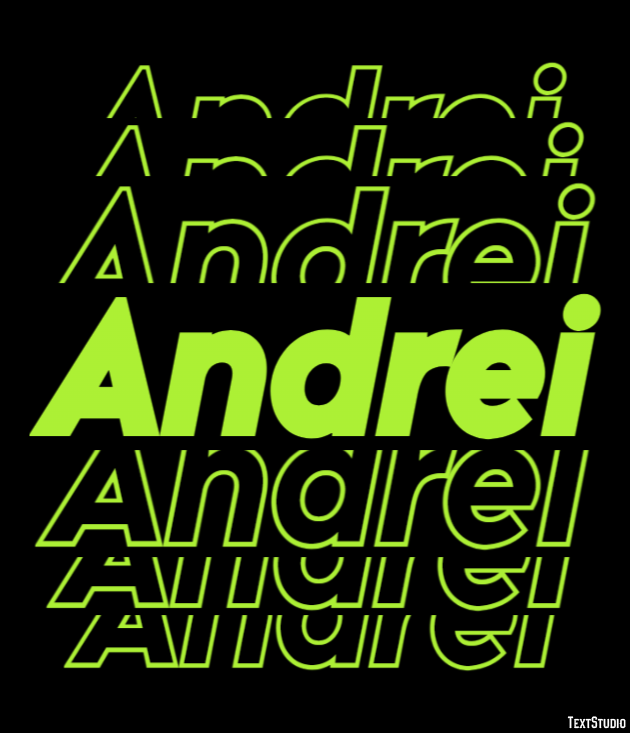 Andrei Texteffekt