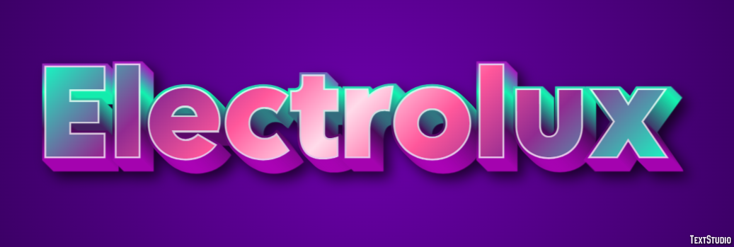 Electrolux Text effect