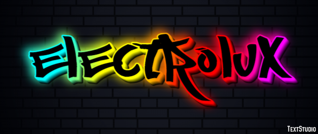Electrolux Text effect