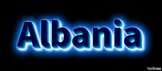 Albania Text effect