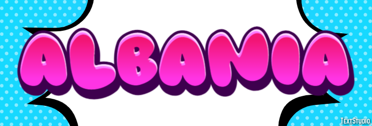Albania Text effect