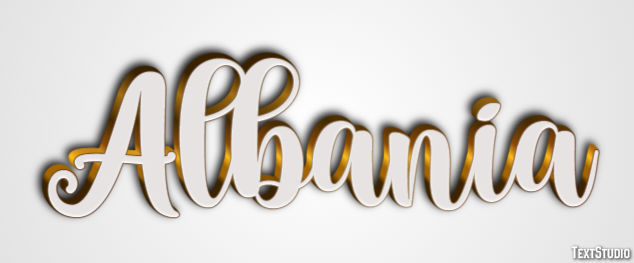 Albania Text effect