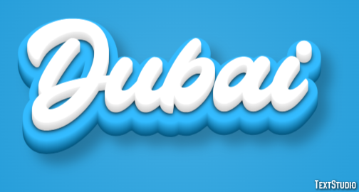 Dubai Effetto testo