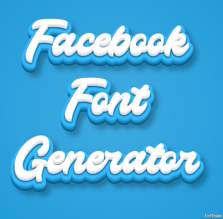 Facebook Font Generator Effetto testo