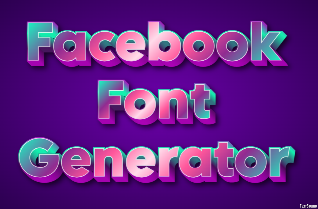 Facebook Font Generator Effetto testo