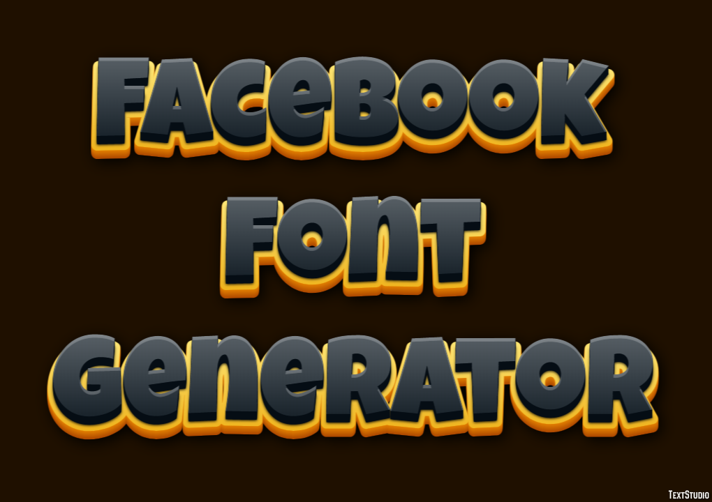 Facebook Font Generator Effetto testo
