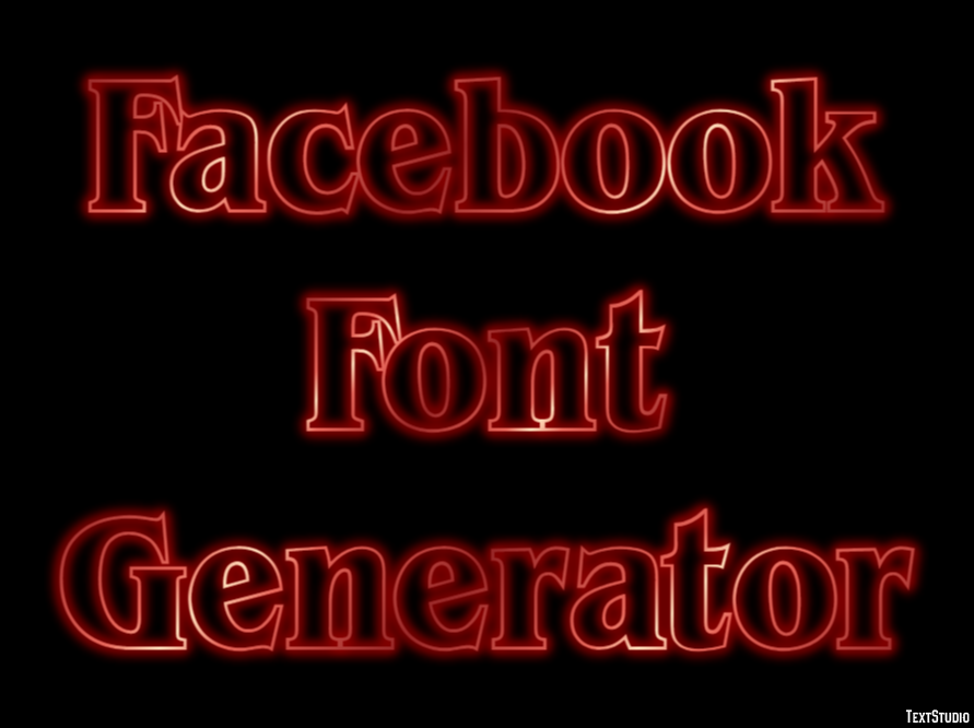 Facebook Font Generator Effetto testo