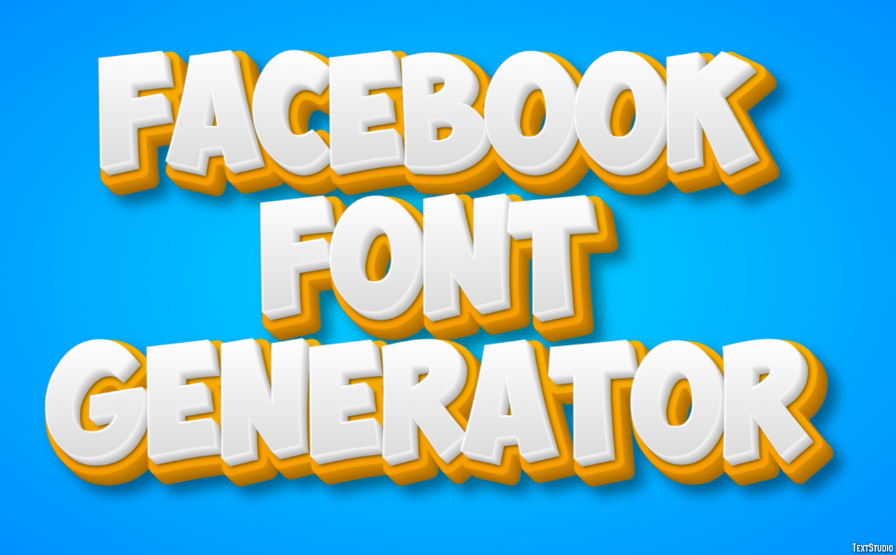 Facebook Font Generator Effetto testo