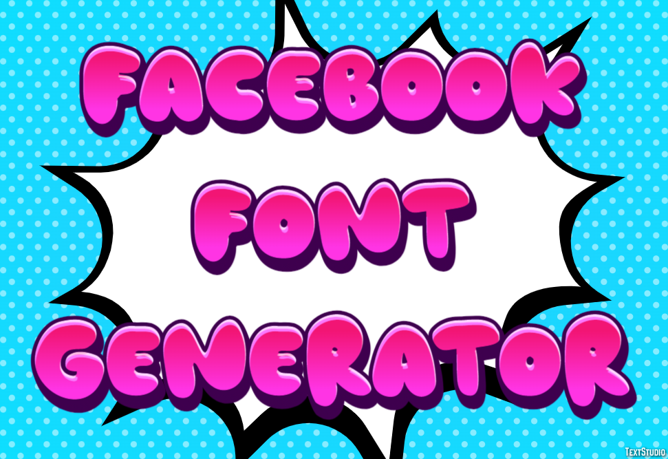 Facebook Font Generator Effetto testo