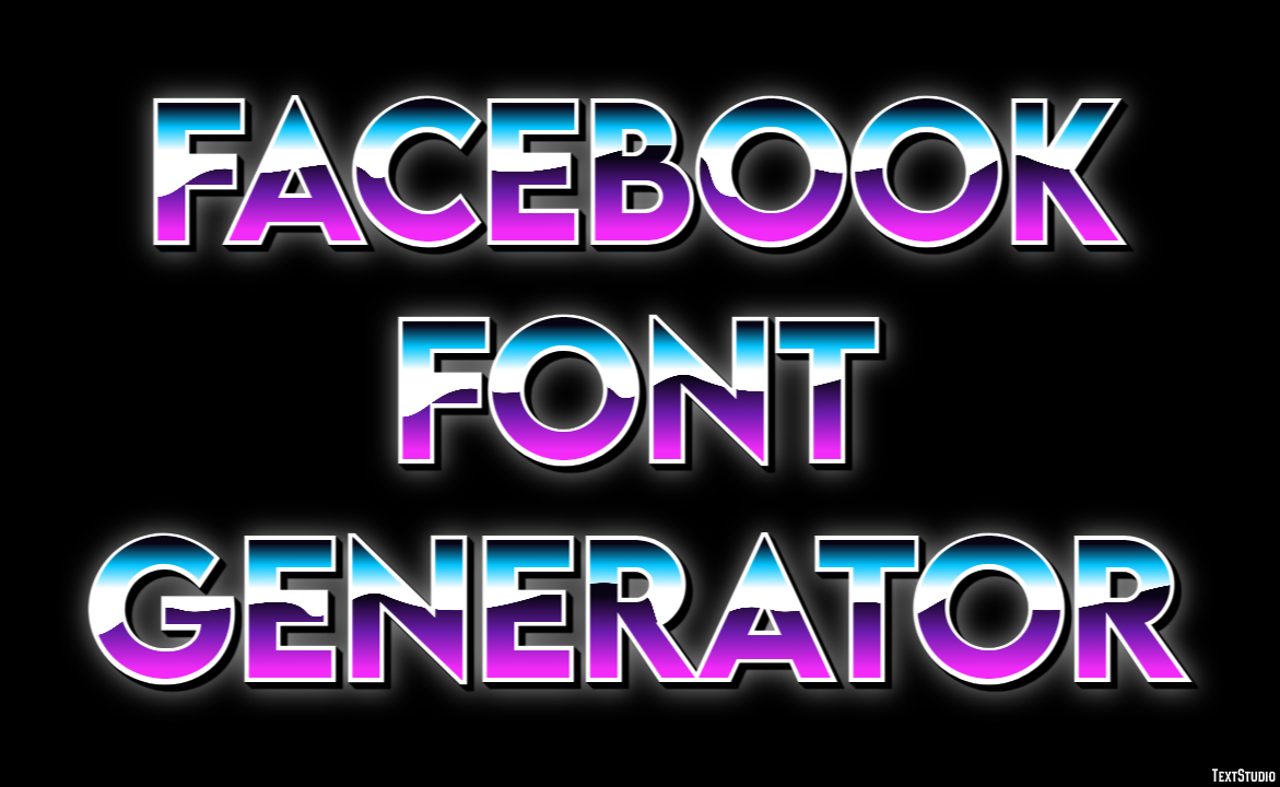Facebook Font Generator Effetto testo