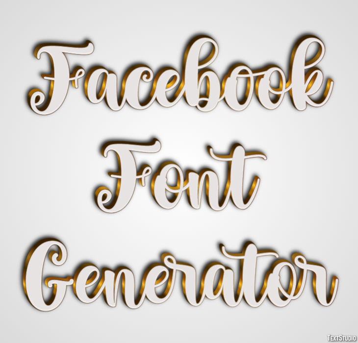 Facebook Font Generator Effetto testo