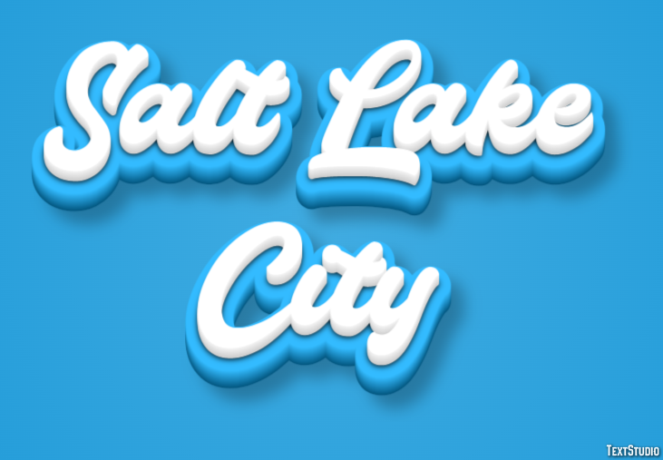 Salt Lake City Effetto testo