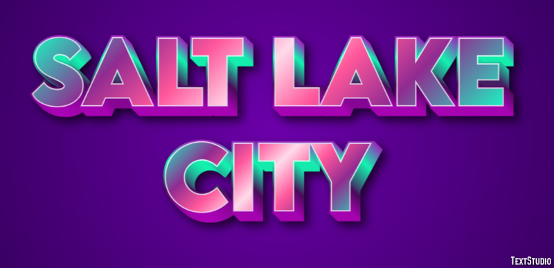 Salt Lake City Effetto testo