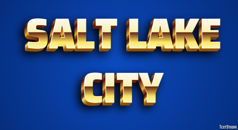 Salt Lake City Effetto testo