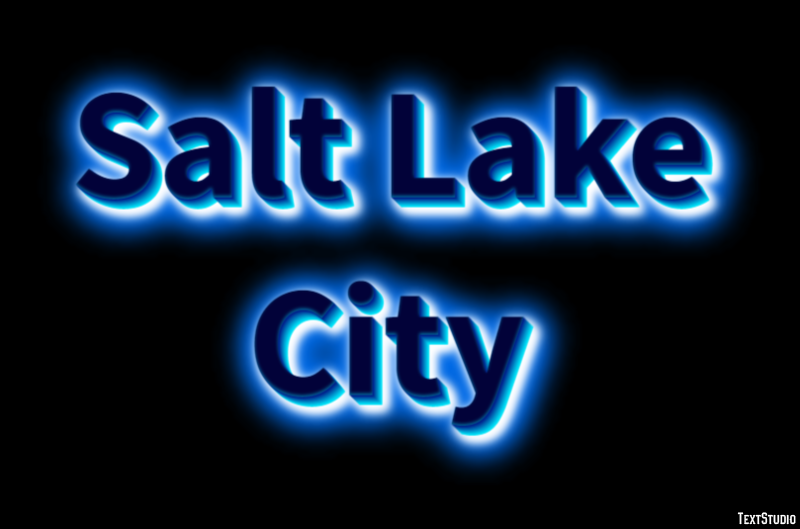 Salt Lake City Effetto testo