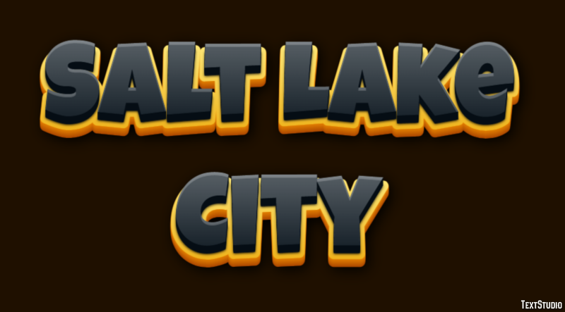 Salt Lake City Effetto testo