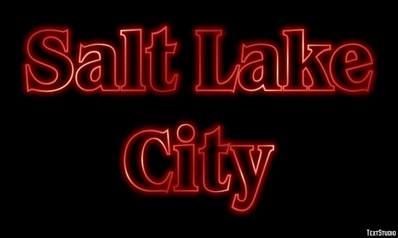 Salt Lake City Effetto testo