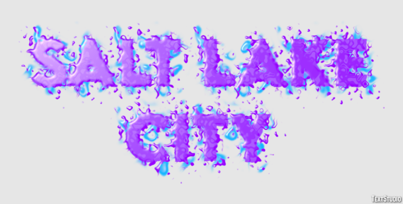 Salt Lake City Effetto testo