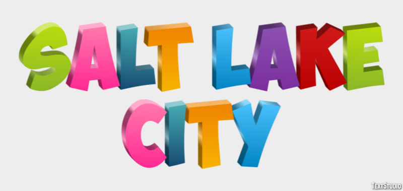Salt Lake City Effetto testo