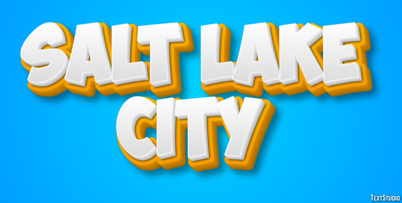 Salt Lake City Effetto testo