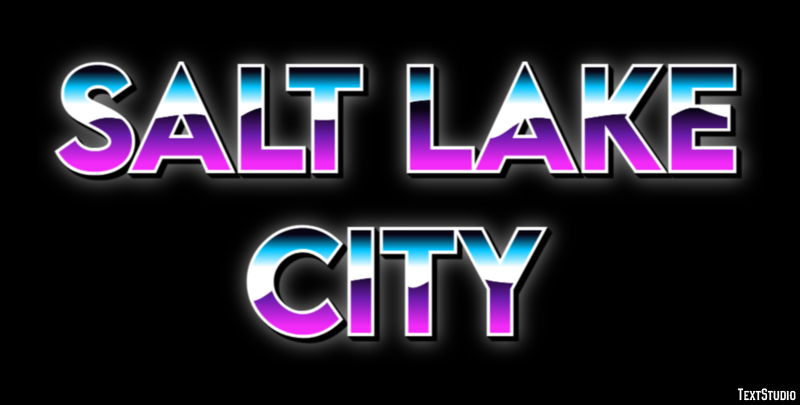 Salt Lake City Effetto testo