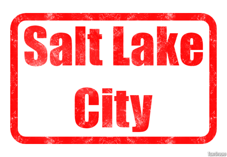 Salt Lake City Effetto testo