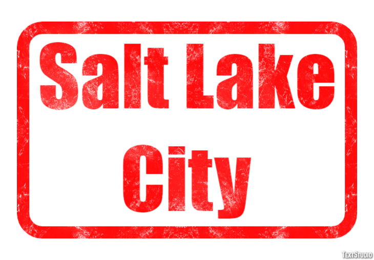Salt Lake City Effetto testo