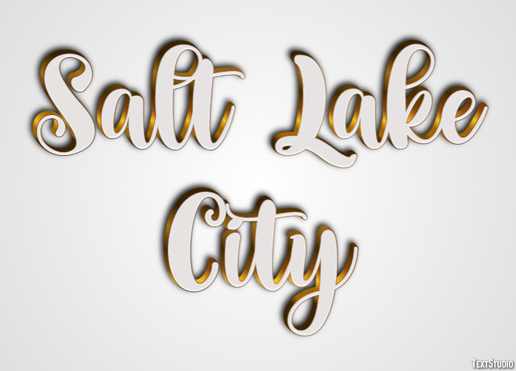 Salt Lake City Effetto testo