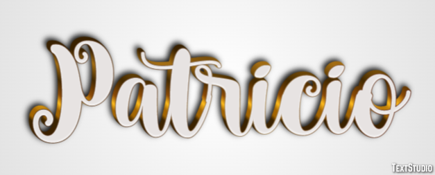 Patricio Efeito de texto