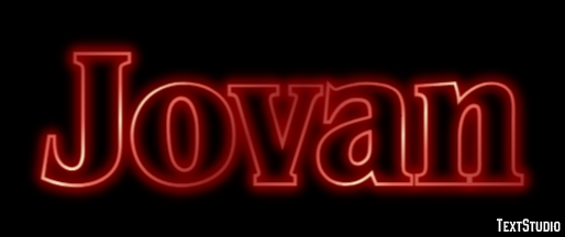Jovan Effetto testo