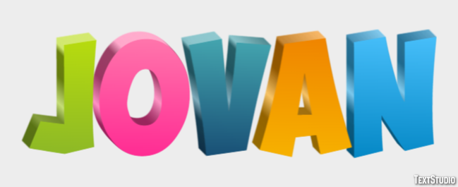 Jovan Text Effect