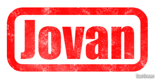 Jovan Text Effect