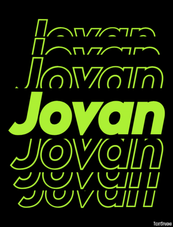Jovan Text Effect