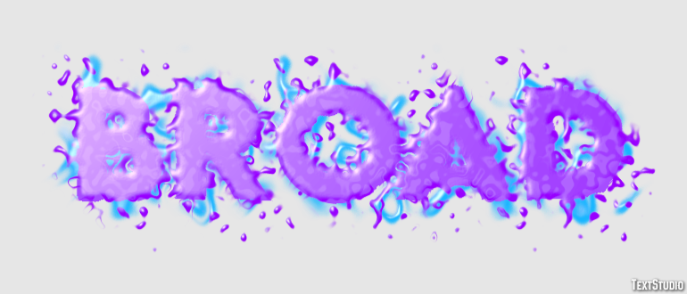Broad Efecto de Texto