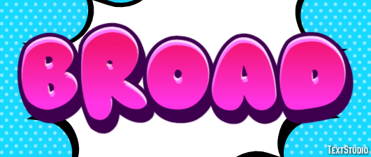 Broad Text Effect
