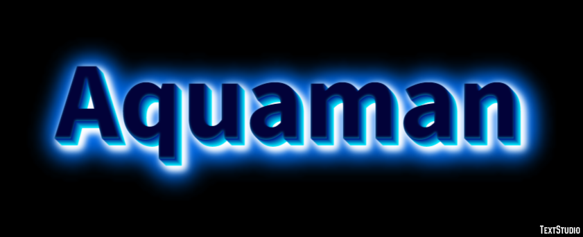 Aquaman Эффект текста