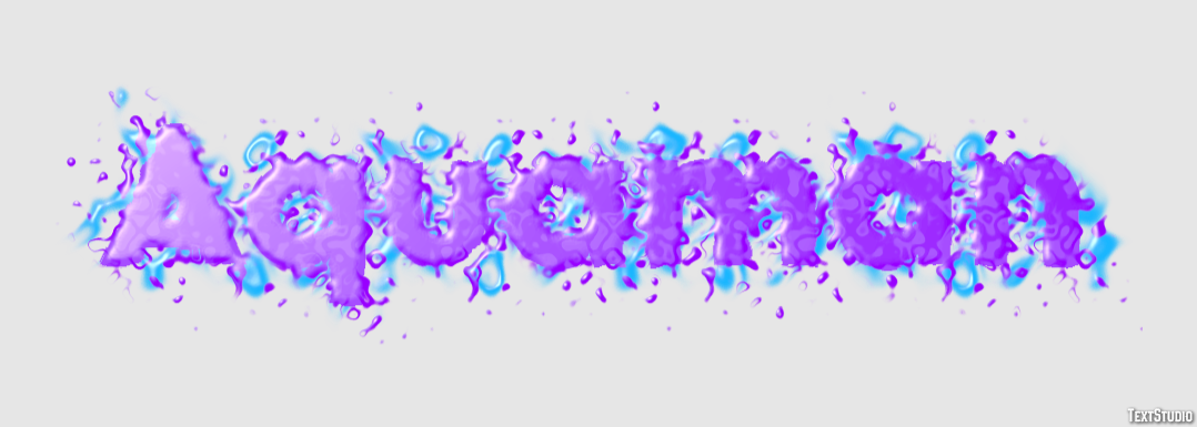 Aquaman Text effect