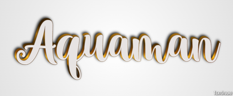 Aquaman Text effect