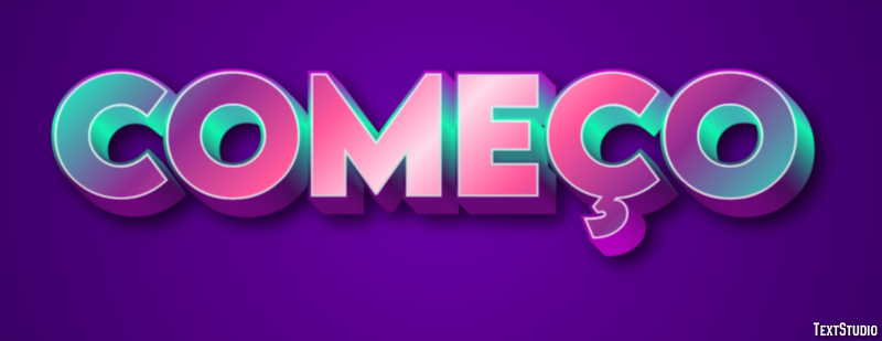Começo Text Effect