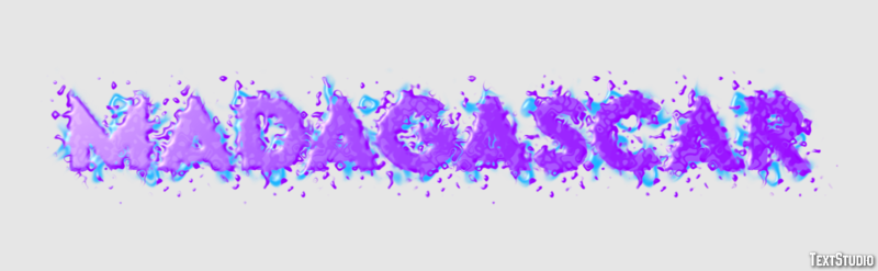 Madagascar Efecto de texto