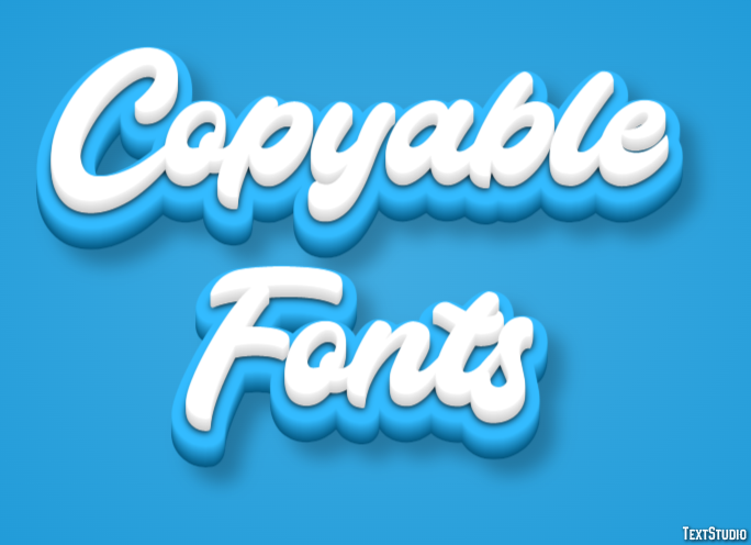 Copyable Fonts Metin Efekti