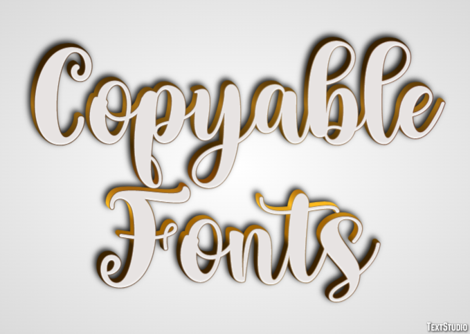 Copyable Fonts Metin Efekti